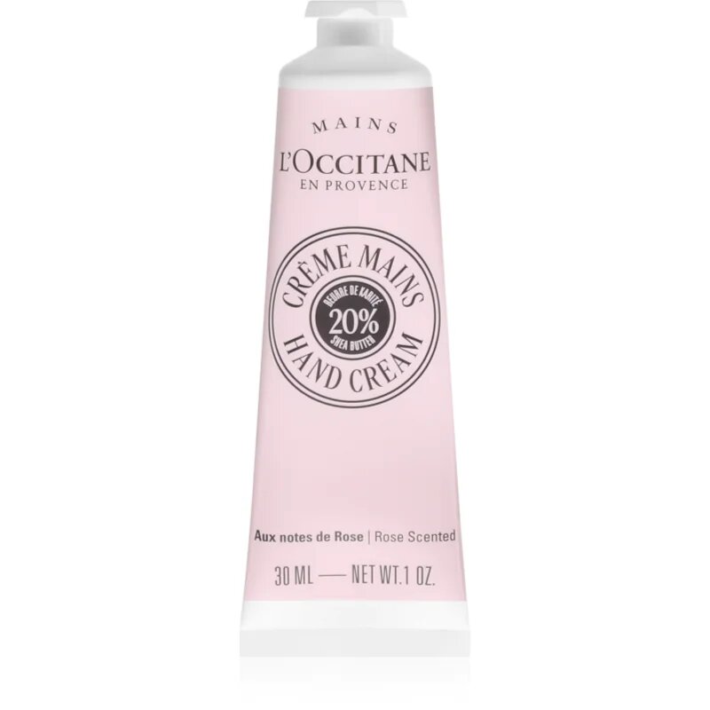 L’Occitane Shea Butter Rose Hand Cream ápoló kézkrém rózsa illattal 30 ml