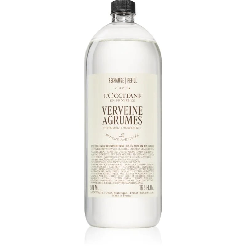 L’Occitane Verveine Agrumes Shower Gel tusfürdő gél utántöltő 500 ml