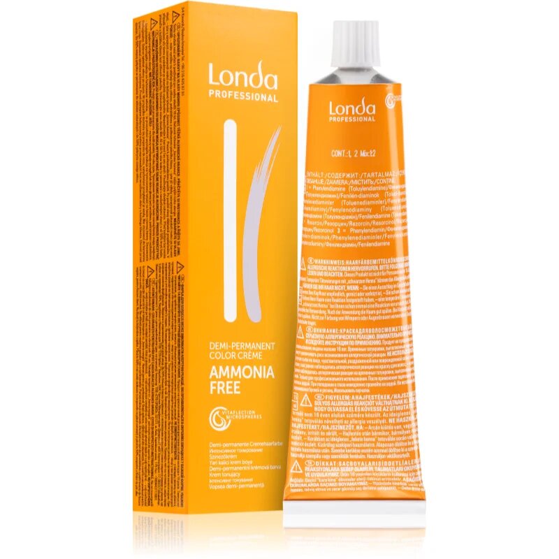 Londa Professional Demi-Permanent Color tartós hajszínező ammónia nélkül 8/81 60 ml