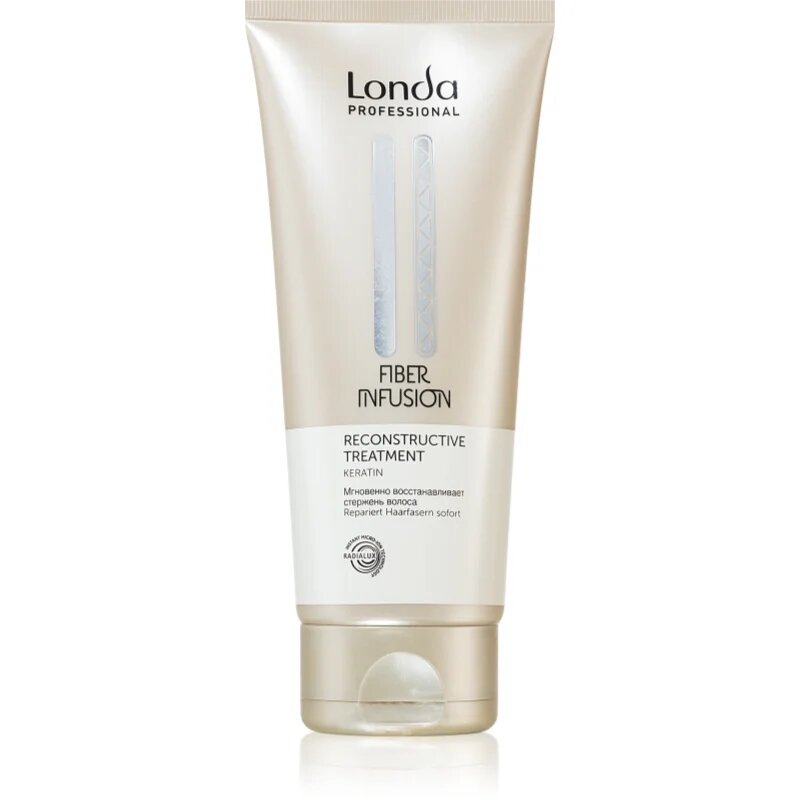 Londa Professional Fiber Infusion In-Salon Reconstructive Treatment helyreállító hajpakolás töredezett károsult hajra keratinnal 200 ml