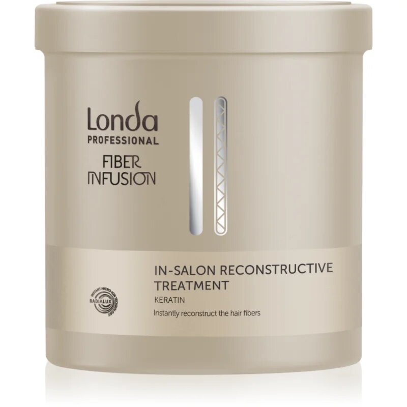 Londa Professional Fiber Infusion In-Salon Reconstructive Treatment helyreállító hajpakolás töredezett károsult hajra keratinnal 750 ml