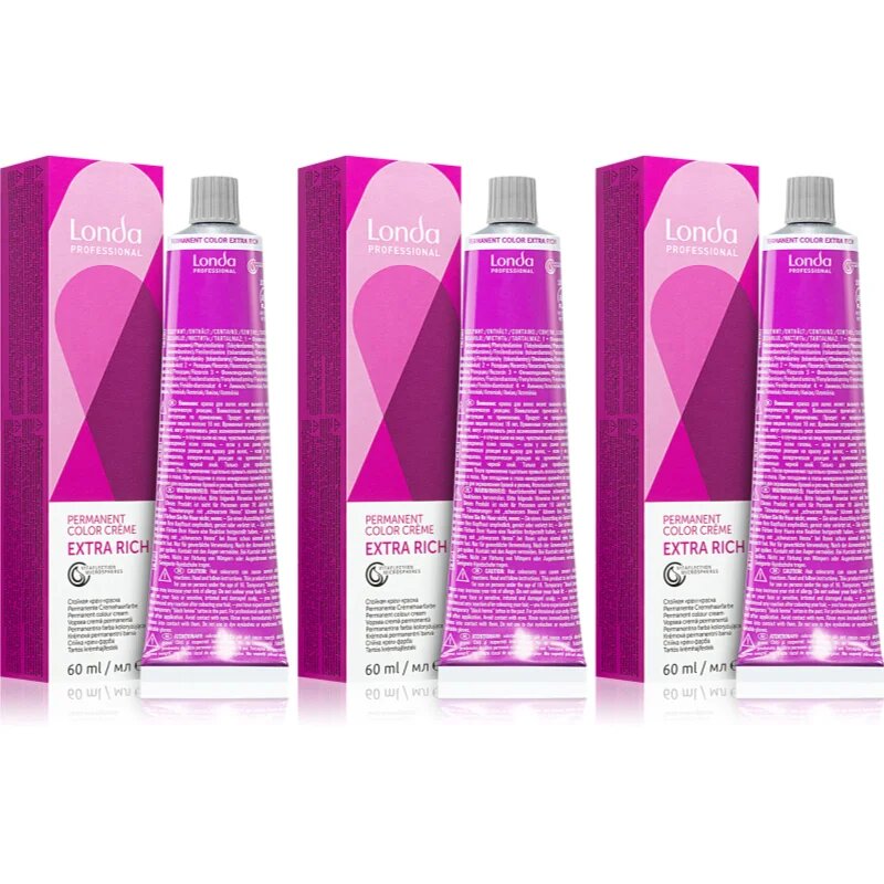 Londa Professional Permanent Color Extra Rich hajfesték takarékos kiszerelés árnyalat 8/44