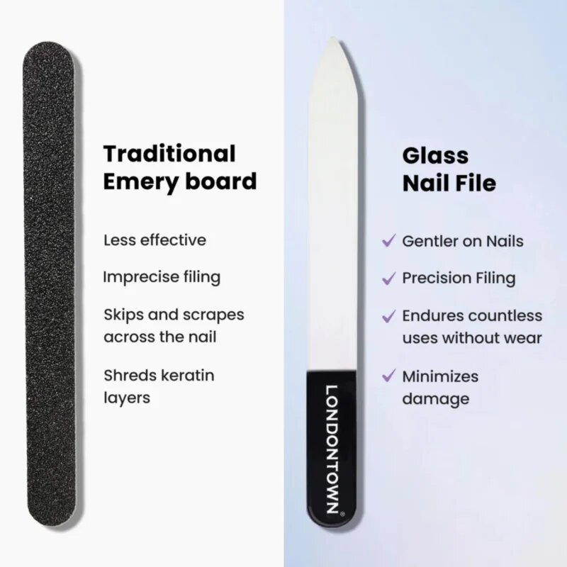 LONDONTOWN Glass Nail File üveg körömreszelő 1 db