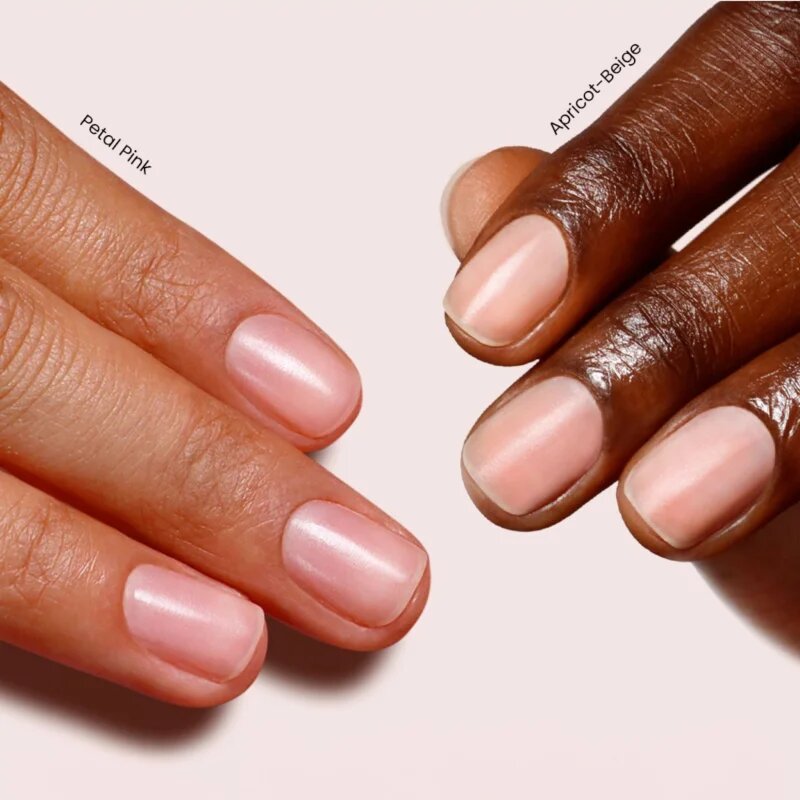 LONDONTOWN Kur Tinted Fortifying Ridge Filler alap körömlakk a száraz törékeny körmökre árnyalat Apricot Beige 12 ml