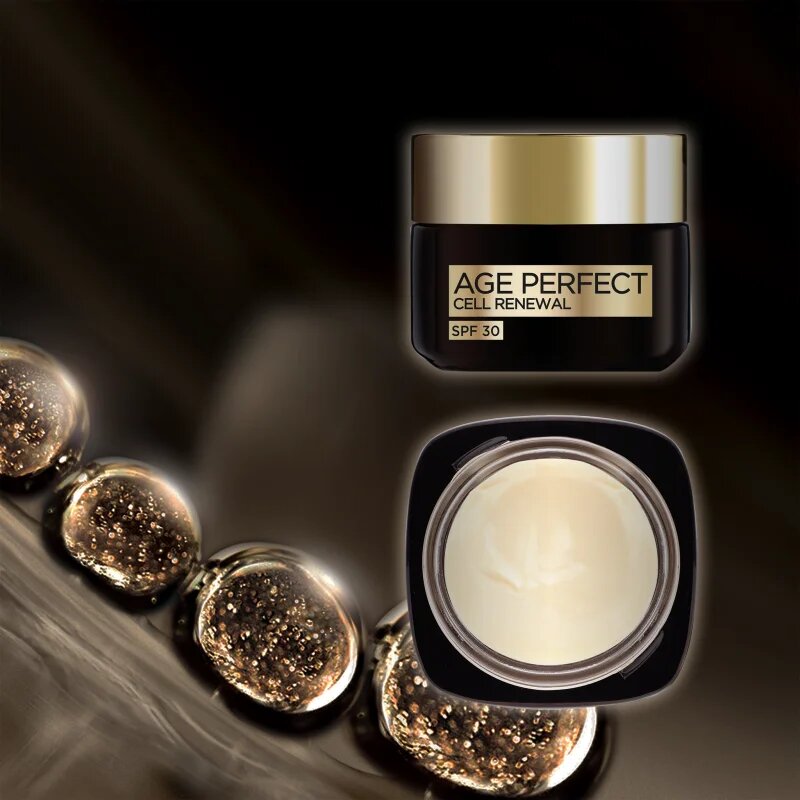 L’Oréal Paris Age Perfect Cell Renew nappali krém a ráncok ellen SPF 30 50 ml