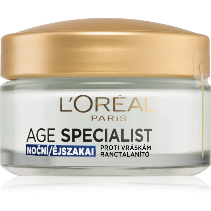 L’Oréal Paris Age Specialist 55+ éjszakai krém a ráncok ellen 50 ml