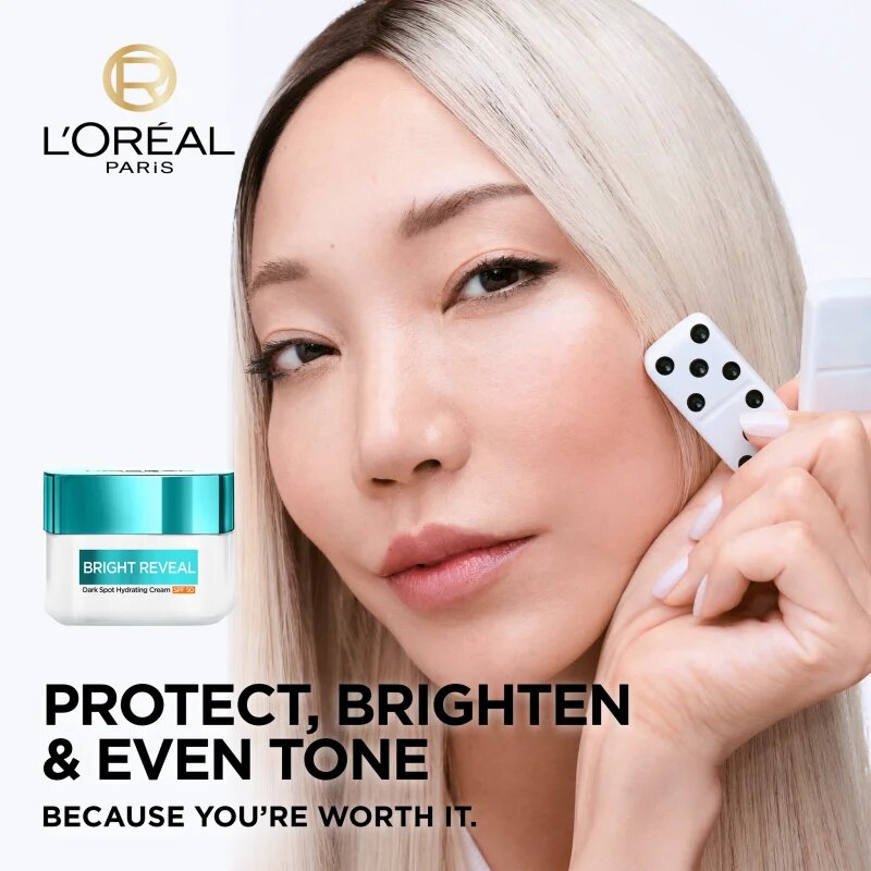 L’Oréal Paris Bright Reveal hidratáló krém a pigment foltok ellen SPF 50 50 ml