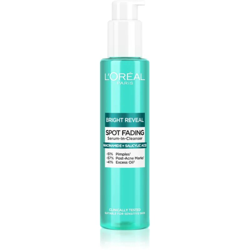 L’Oréal Paris Bright Reveal tisztító gél a pigment foltok ellen 150 ml