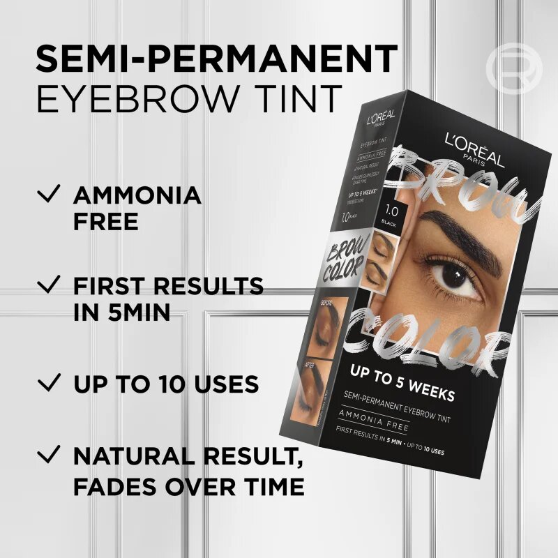 L’Oréal Paris Brow Color szemöldökfesték árnyalat 1.0 Black 1 db