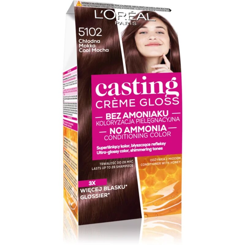 L’Oréal Paris Casting Creme Gloss hajfesték árnyalat 5102 Cool Mocha 1 db