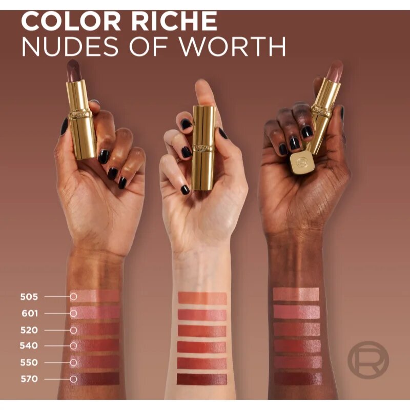 L’Oréal Paris Color Riche selyem rúzs hidratáló hatással árnyalat 550 NU UNAPOLOGETIC 4.7 g