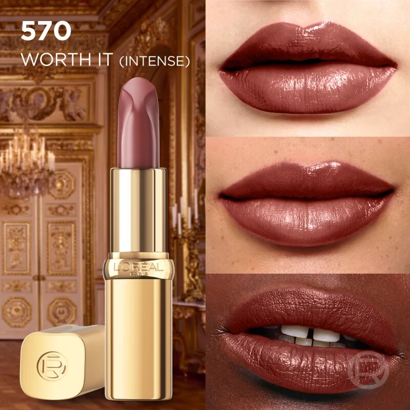 L’Oréal Paris Color Riche selyem rúzs hidratáló hatással árnyalat 570 WORTH IT INTENSE 4.7 g