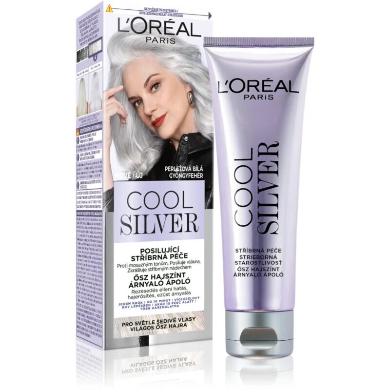 L’Oréal Paris Cool Silver hajfesték árnyalat Pearly White 2 1 db