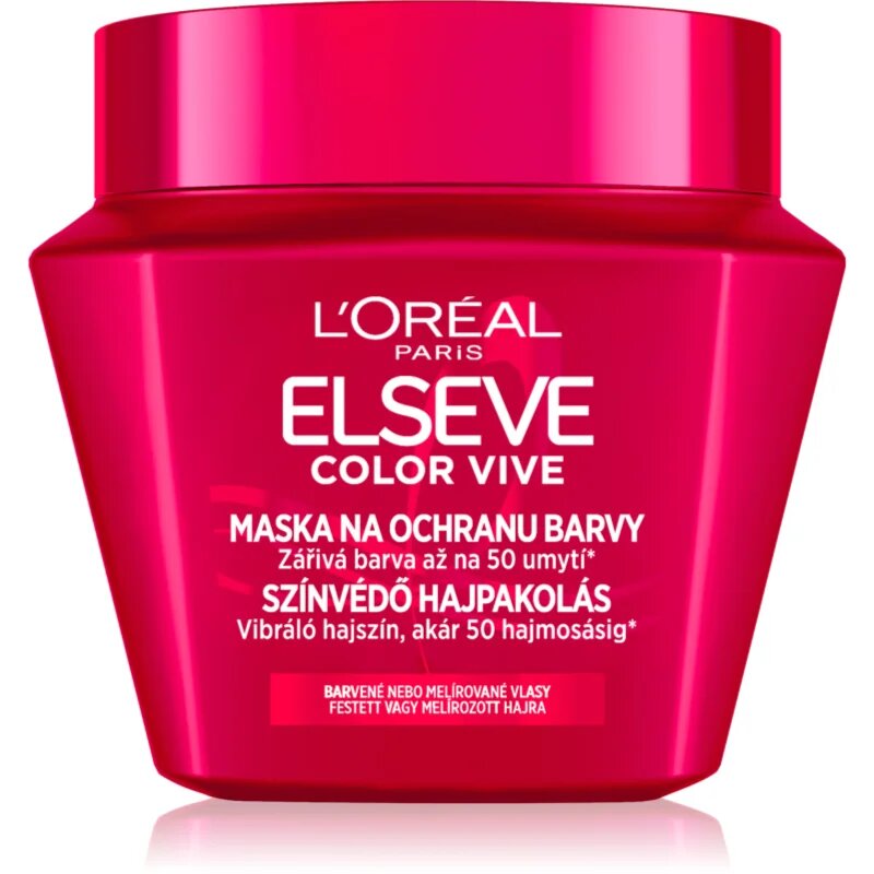 L’Oréal Paris Elseve Color-Vive maszk festett hajra 300 ml
