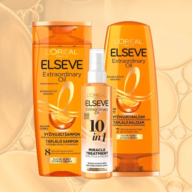 L’Oréal Paris Elseve Extraordinary Oil leöblítést nem igénylő ápolás száraz és rakoncátlan hajra 150 ml