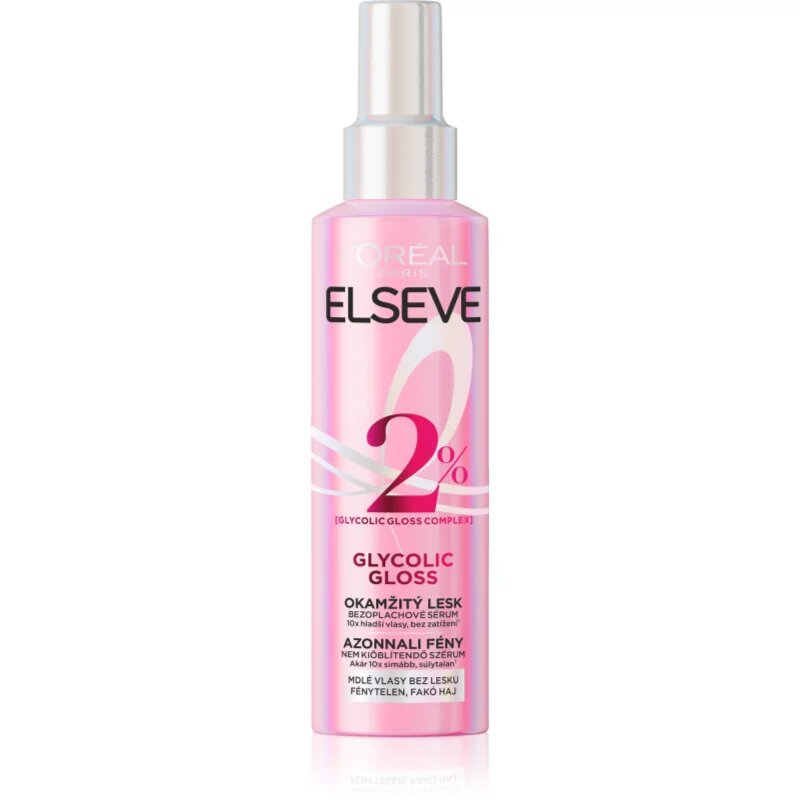 L’Oréal Paris Elseve Glycolic Gloss leöblítést nem igénylő szérum a magas fényért 150 ml
