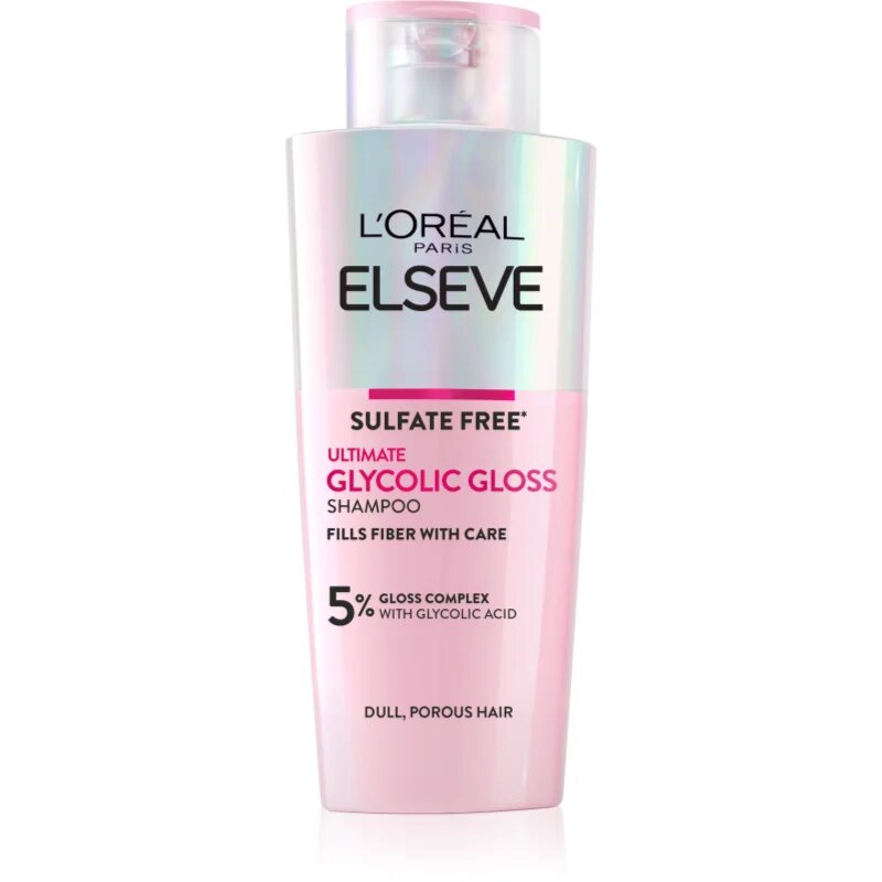 L’Oréal Paris Elseve Glycolic Gloss revitalizáló sampon a fakó haj ragyogásáért 200 ml