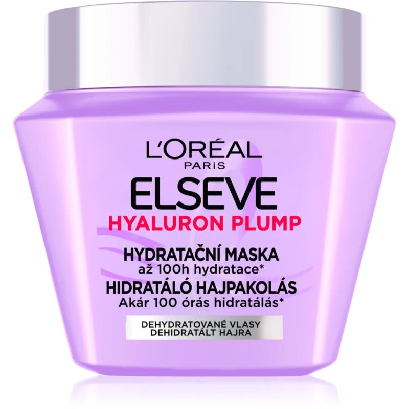 L’Oréal Paris Elseve Hyaluron Plump haj maszk hialuronsavval 300 ml