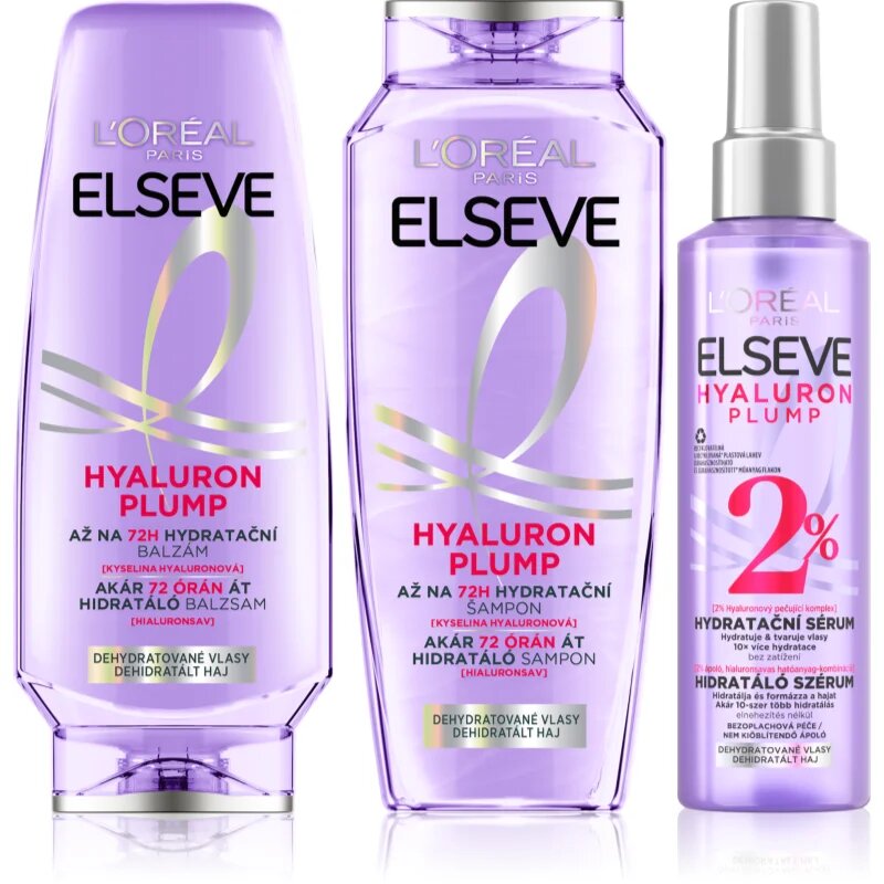 L’Oréal Paris Elseve Hyaluron Plump szett hajra