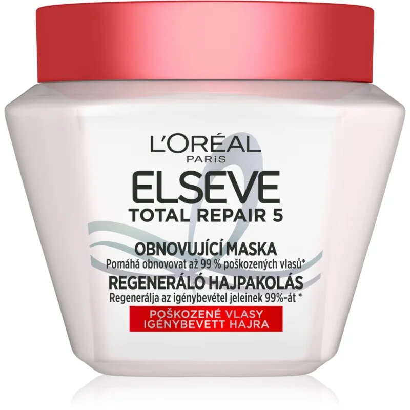 L’Oréal Paris Elseve Total Repair 5 regeneráló hajmasz keratinnal 300 ml