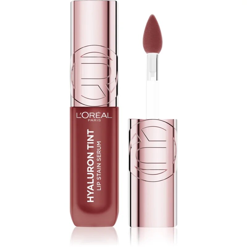 L’Oréal Paris Hyaluron Tint Lip Stain Serum folyékony rúzs hidratáló hatással árnyalat 521 Bordeaux Please 5 ml
