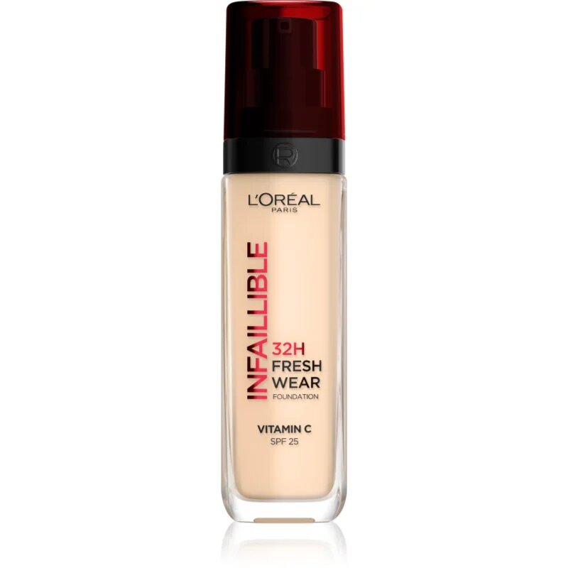 L’Oréal Paris Infaillible 32H Fresh Wear tartós folyékony alapozó árnyalat 15 Neutral 30 ml