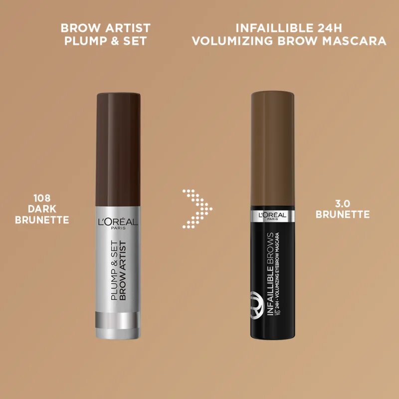 L’Oréal Paris Infaillible Brows szemöldökzselé árnyalat 3.0 Brunette 49 ml