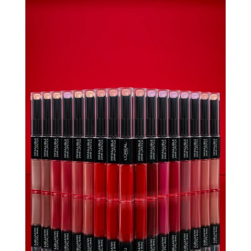 L’Oréal Paris Infallible hosszan tartó rúzs és ajakfény 2 az 1-ben árnyalat 312 Incessant Russet 5 ml