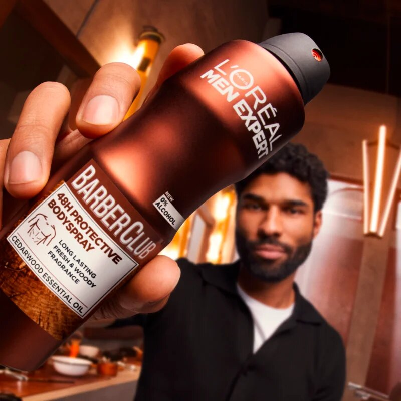 L’Oréal Paris Men Expert Barber Club frissítő spray dezodor uraknak 150 ml