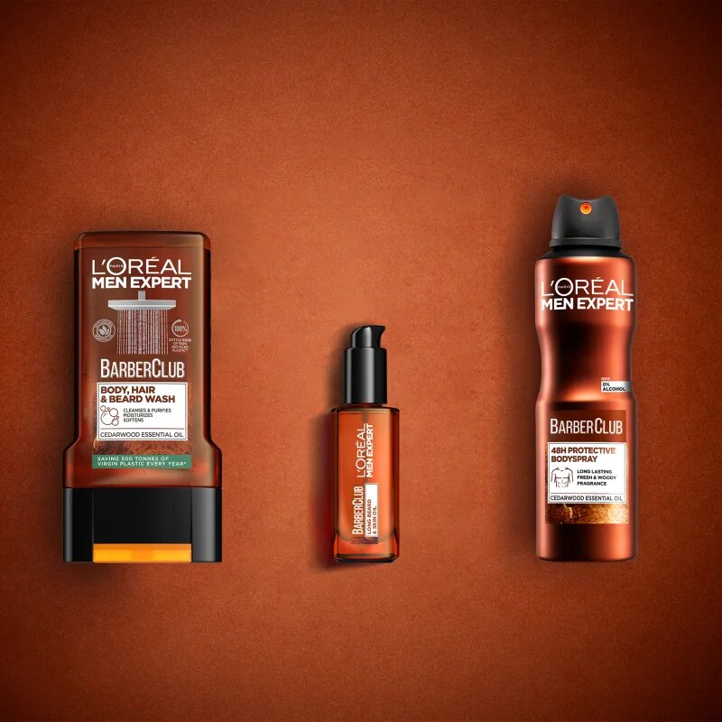 L’Oréal Paris Men Expert Barber Club frissítő spray dezodor uraknak 150 ml