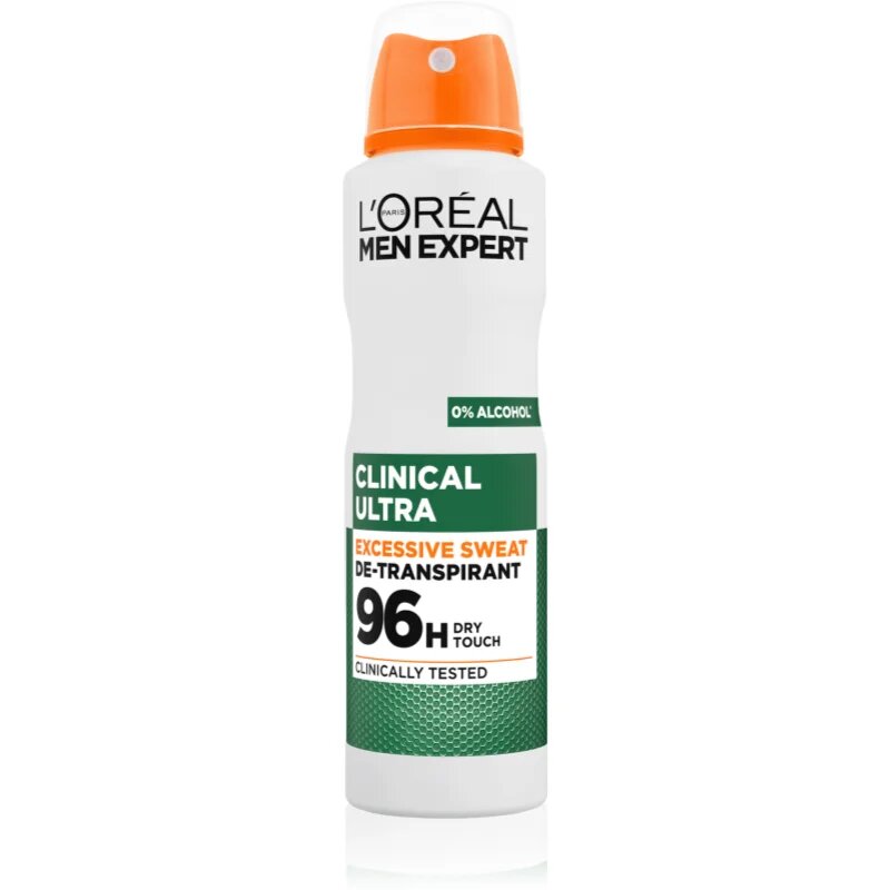 L’Oréal Paris Men Expert Clinical Ultra izzadásgátló spray uraknak 150 ml