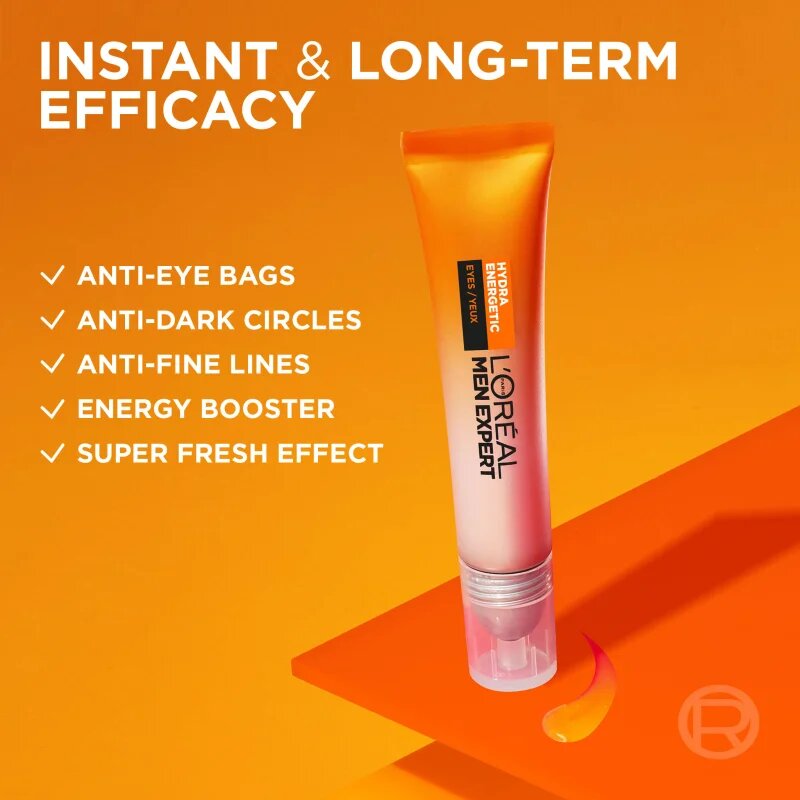 L’Oréal Paris Men Expert Hydra Energetic sötét karikákra és duzzanatokra való szemkrém 10 ml