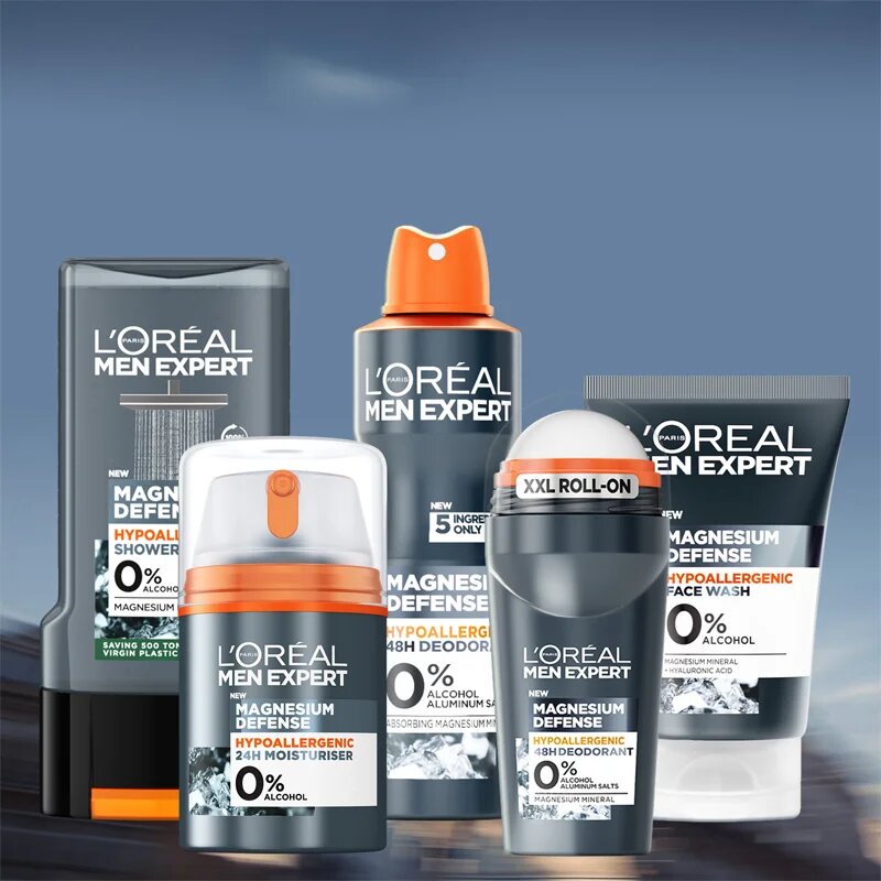 L’Oréal Paris Men Expert Magnesium Defence arclemosó gél uraknak 100 ml