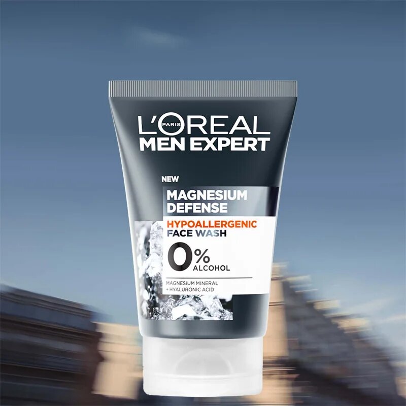 L’Oréal Paris Men Expert Magnesium Defence arclemosó gél uraknak 100 ml