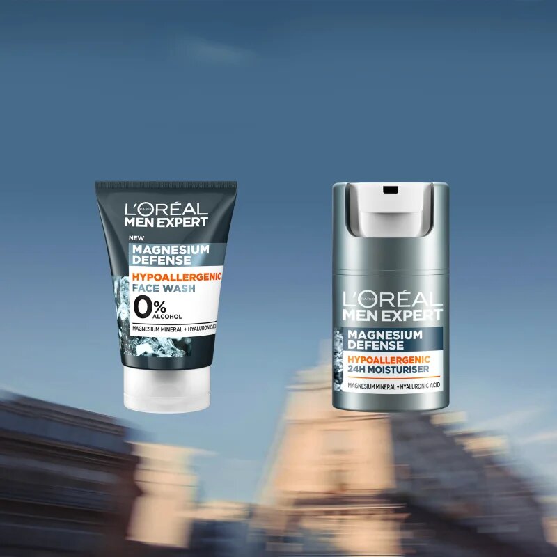L’Oréal Paris Men Expert Magnesium Defence arclemosó gél uraknak 100 ml