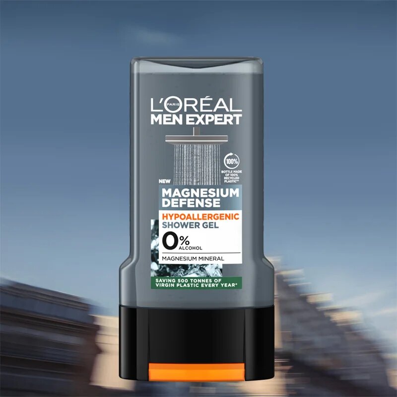 L’Oréal Paris Men Expert Magnesium Defence hipoallergén tusfürdő uraknak 300 ml
