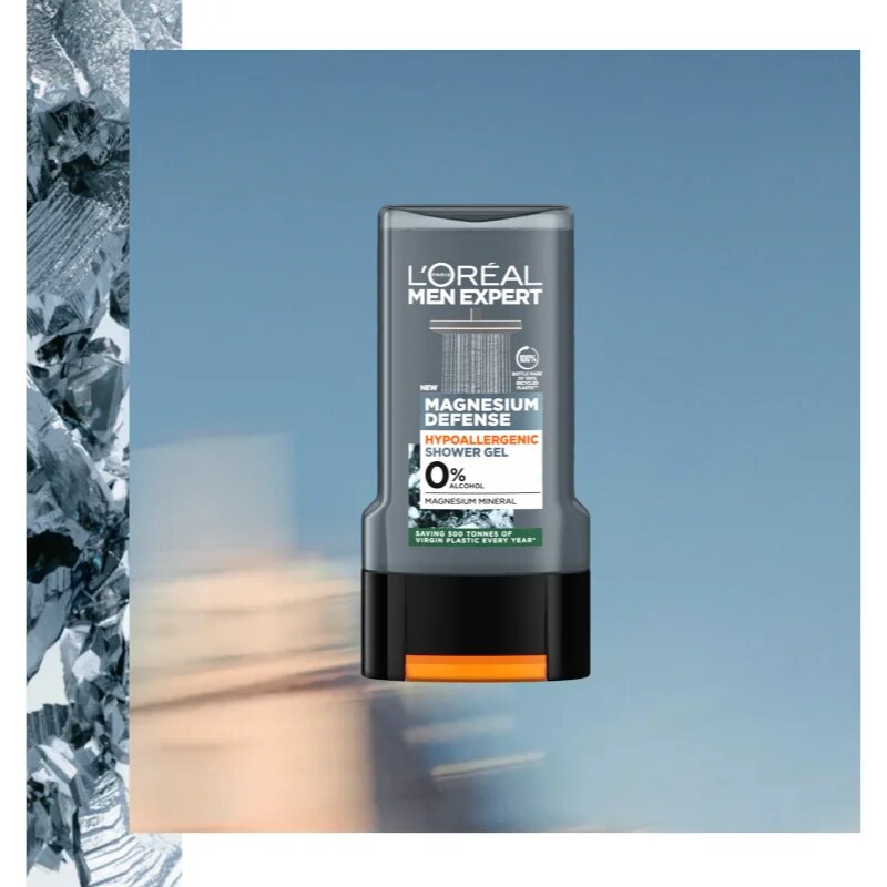 L’Oréal Paris Men Expert Magnesium Defence hipoallergén tusfürdő uraknak 300 ml