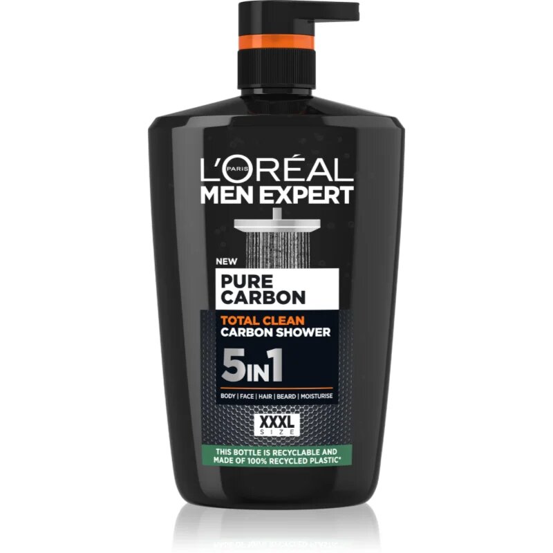 L’Oréal Paris Men Expert Pure Carbon tusfürdő gél 5 in 1 1000 ml