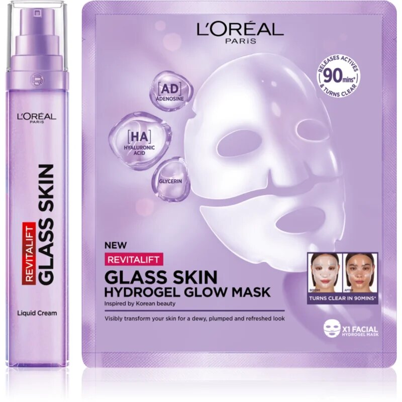 L’Oréal Paris Revitalift Filler Glass Skin arcápoló szett