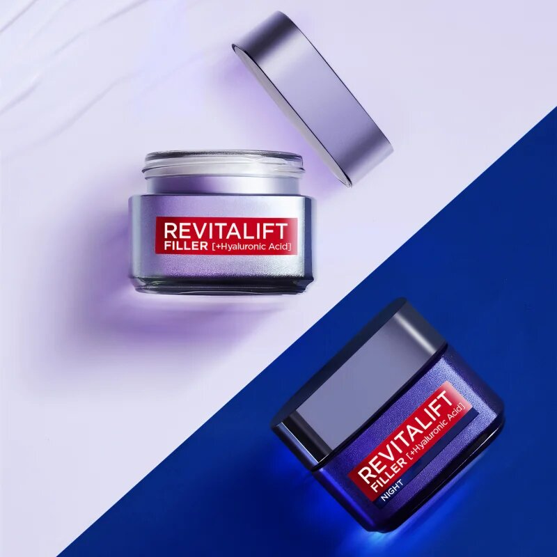 L’Oréal Paris Revitalift Filler nappali és éjszakai krém ráncok ellen hialuronsavval