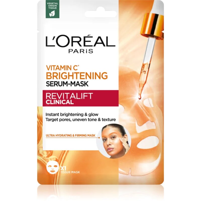 L’Oréal Paris Revitalift Vitamin C élénkítő arcmaszk C vitamin 26 g