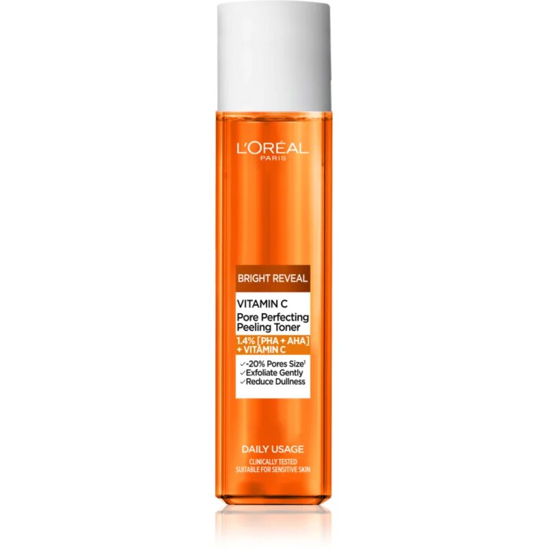 L’Oréal Paris Revitalift Vitamin C élénkítő tonik a pórusok méretének csökkentésére 180 ml