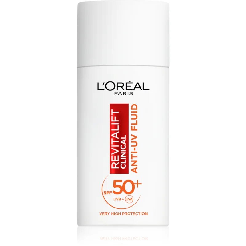 L’Oréal Paris Revitalift Vitamin C mindennapos UV-sugárzás elleni fluid C-vitaminnal SPF 50+ 50 ml