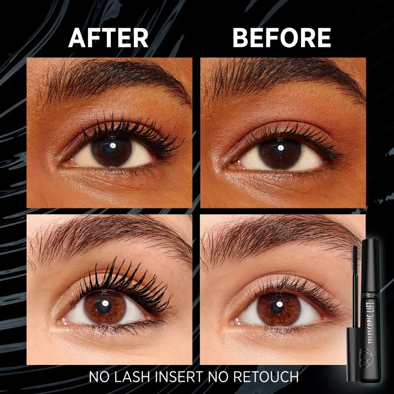L’Oréal Paris Telescopic Lift szempillaspirál a dús és ívelt pillákért 9.9 ml