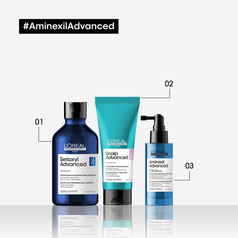 L’Oréal Professionnel Serie Expert Aminexil Advanced haj spray a haj növekedésének elősegítésére 90 ml