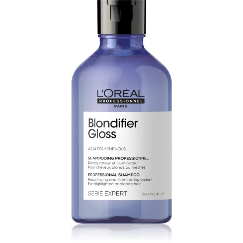 L’Oréal Professionnel Serie Expert Blondifier megszépítő és regeneráló sampon szőkített melírozott hideg szőke hajra 300 ml
