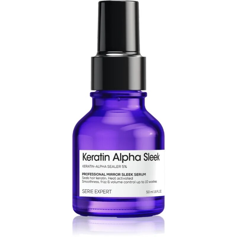 L’Oréal Professionnel Serie Expert Keratin Alpha Sleek kisimító szérum a fénylő és selymes hajért 50 ml