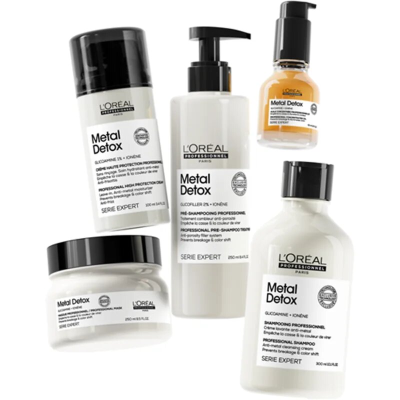 L’Oréal Professionnel Serie Expert Metal Detox mélyen tápláló maszk a festett és károsult hajra 250 ml