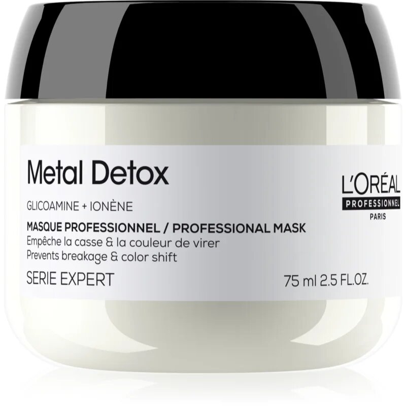 L’Oréal Professionnel Serie Expert Metal Detox mélyen tápláló maszk a festett és károsult hajra 75 ml
