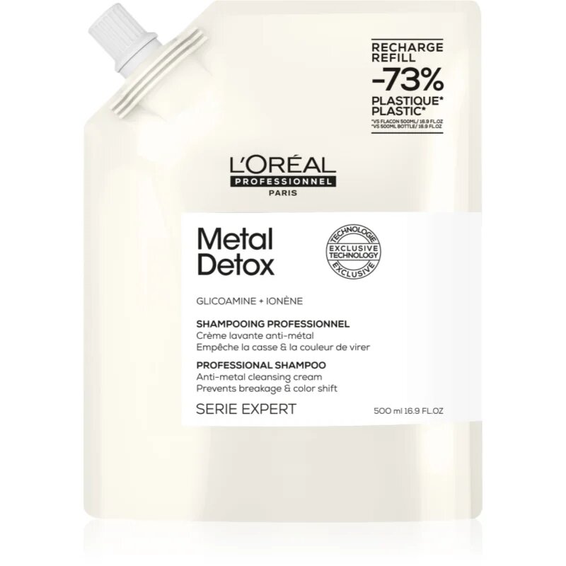 L’Oréal Professionnel Serie Expert Metal Detox mélyen tisztító sampon a festett és károsult hajra 500 ml